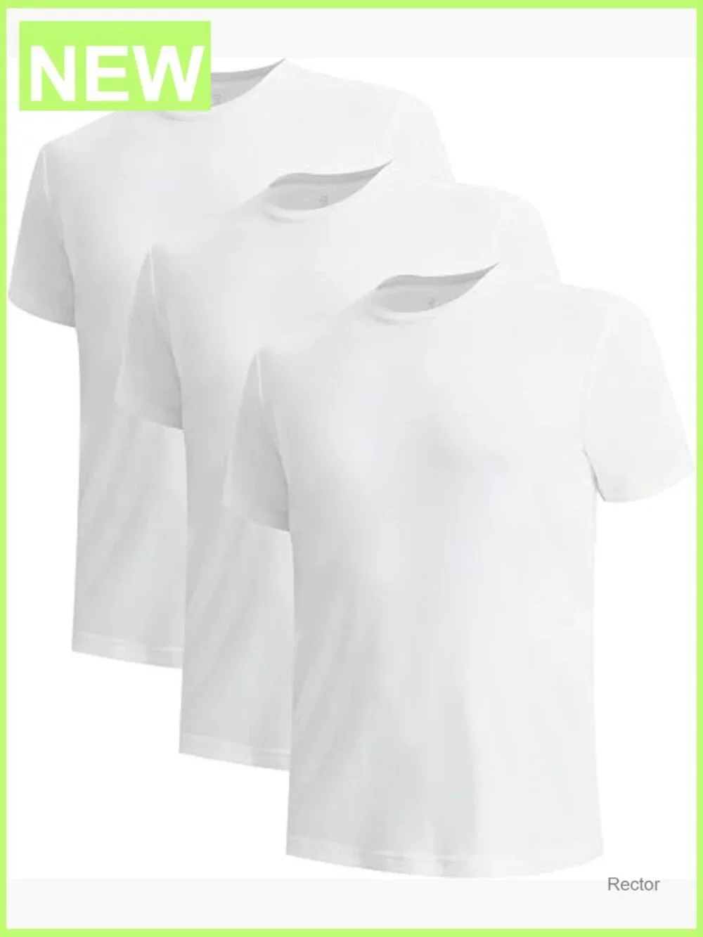 Slim Fit Crewneck Undershirts 3 Pack Moisture Wicking Soft Stretch Breathable